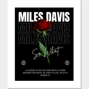 Miles Davis // Flower Posters and Art